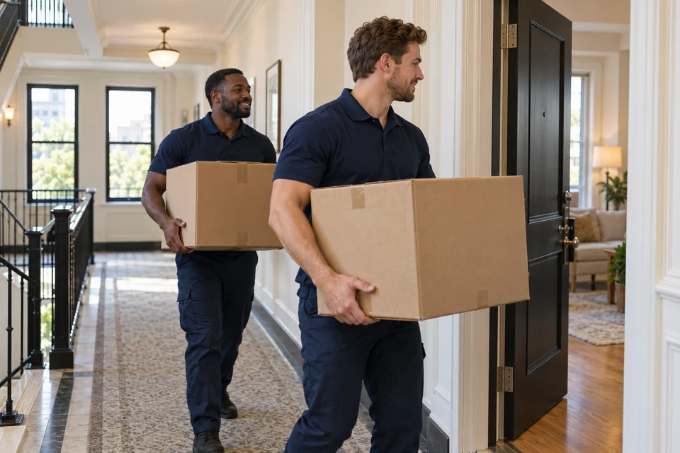 Flint movers providing apartment moving.