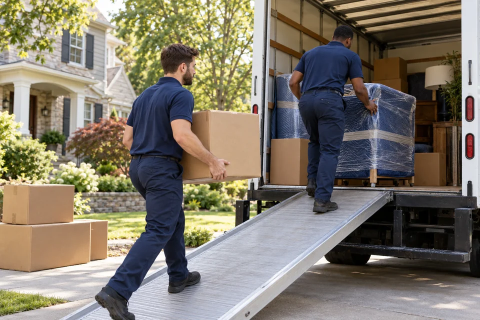 Flint movers providing long-distance moving services.