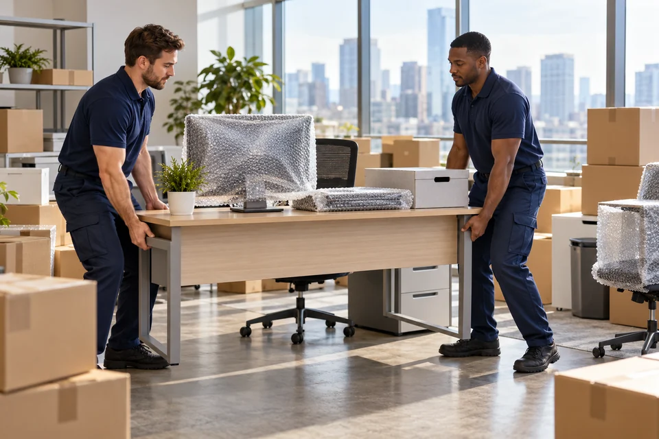 Flint movers providing office moving.
